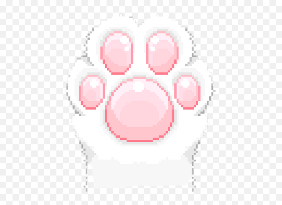 Catpaw Paw Cute Ddlg Sticker - Pixel Paw Transparent Background Emoji,Ddlg Emojis