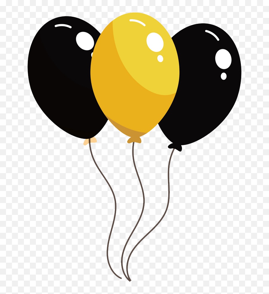 Balloon Clipart - Birthday Decoration Stickers Emoji,Black Balloon Emoji