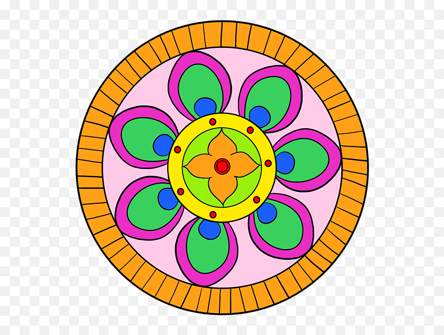 How To Draw A Beginner Mandala U2013 Really Easy Drawing Tutorial - Draw A Mandala Step By Step For Beginners Easy Emoji,Drawing Emotion Chart Base