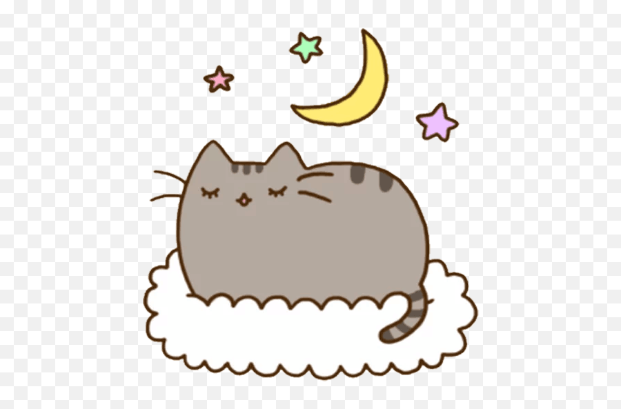 Download Leaf Pusheen Tenor Organism - Gato Kawaii Buenas Noches Emoji,Pusheen Understanding Your Cat's Emotions