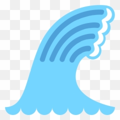 Water Wave Emoji Clipart - Corrientes Marinas Emoji,Ocean Wave Emoji