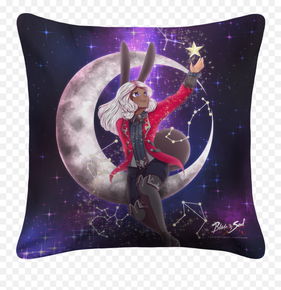 Moon Bunny Pillow Case - Photograph Emoji,Pictures Of Emojis Pillows