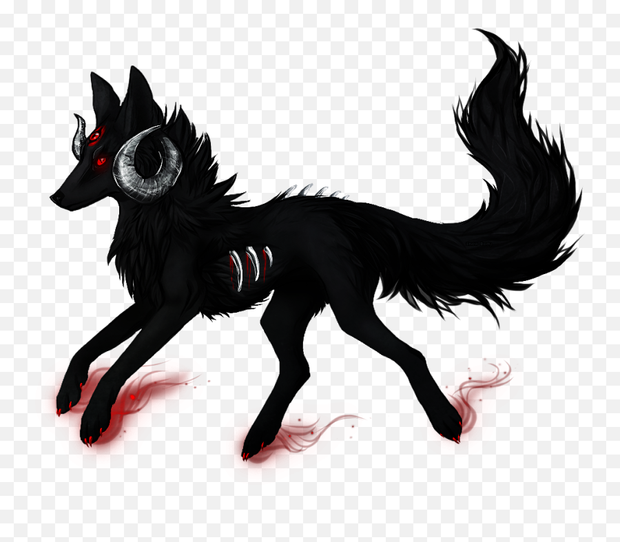 Wolf Demon Sticker - Mythical Creature Emoji,Fight Me Emoji