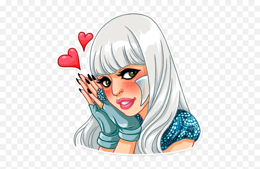 Ms Lady Gaga Stickers - Live Wa Stickers Lady Gaga Sticker Pack Emoji,Emotion Lady Gaga