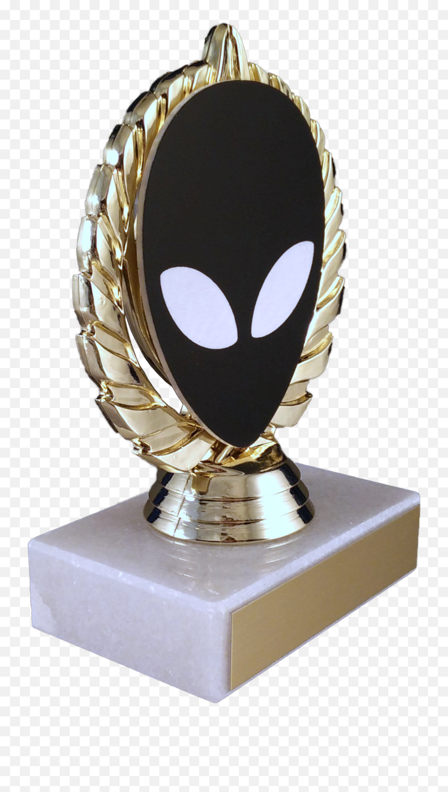 Alien Vector Cut Logo Trophy On Marble - Fictional Character Emoji,Patrick Steware Emoji Movie