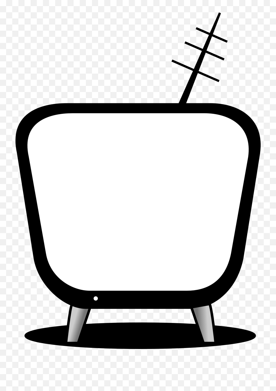 Download Television Tv Black And White Images Clipart Png - Black And White Tv Screen Logo Emoji,Television Smiley Emoticon