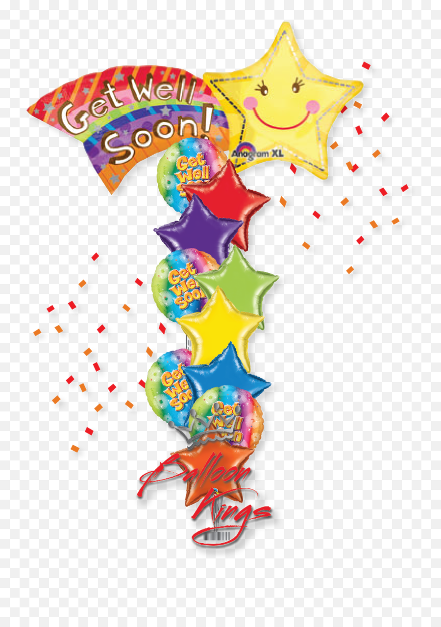 Get Well Soon Shooting Stars Large Bouquet - Recuperate Pronto Con Estrellas Emoji,How To Use Nba All Star Emojis