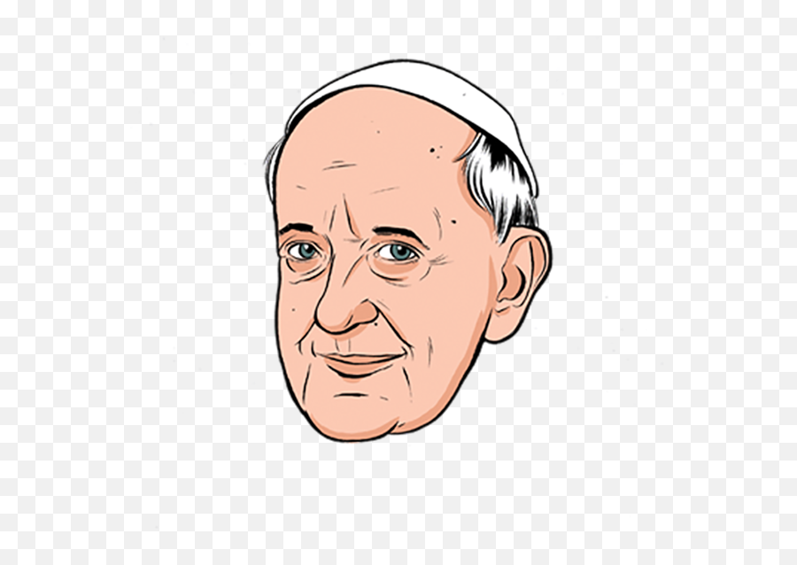 Popefrancis Pope Francis Church Sticker - Pope Francis Drawing Cartoon Emoji,Drawings Of The Pope Emojis