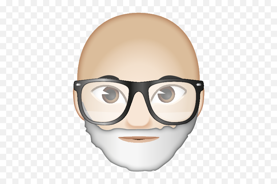 Bald Grey Bearded Emoji Transparent - Full Rim,Beard Emoji