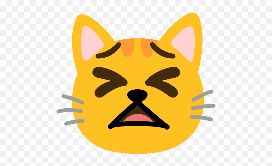 Emoji Mashup Bot On Twitter Tired Grinning - Cat U003du2026 Cat Emoji,Emoticon Tired Cat