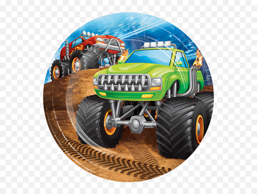 Monster Truck Birthday Party Supplies - Monster Truck Kids Birthday Emoji,Monster Truck Emoji