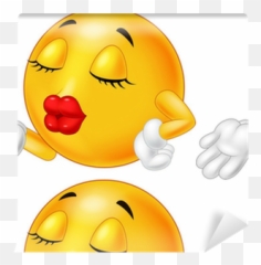 Emoticon Smiley Blowing A Kiss Wallpaper U2022 Pixers U2022 We Live Emoji,Kissy Face Emoticon On Facebook