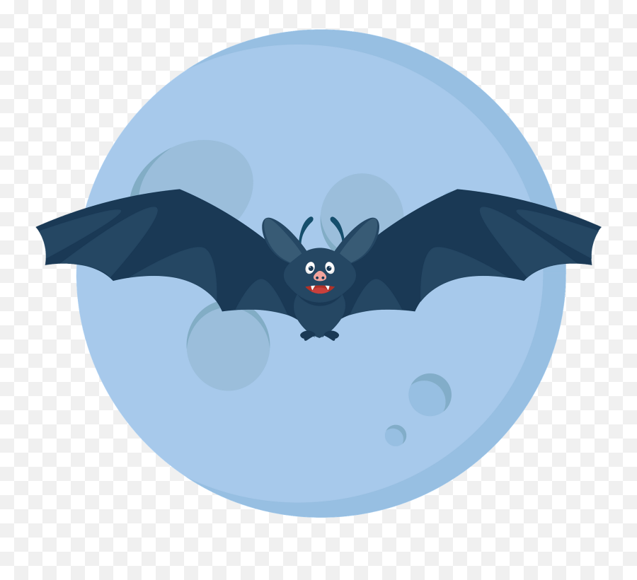 Vampire Bat Flying In Front Of The Moon - Fictional Character Emoji,Bat Emoji