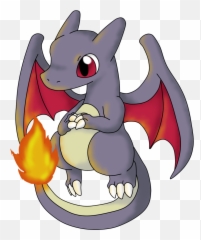 Pokemon Charizard Shinypokemon Sticker - Chibi Shiny Charizard Emoji,Charizard Emoji