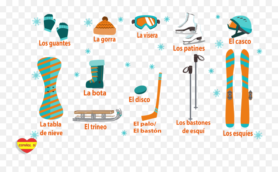 Juegos Olímpicos De Invierno - Español Sí Vocabulario El Invierno En Español Emoji,Piscadinha Emoticon