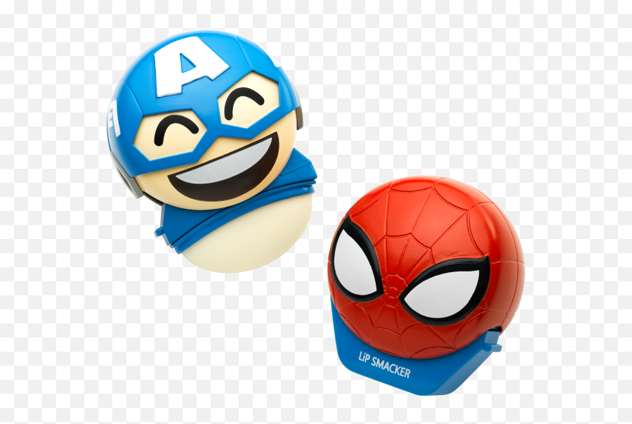 Lip Smacker Emoji Lip Balm Duo - Spiderman And Captain Lip Balm,Spider Emoji