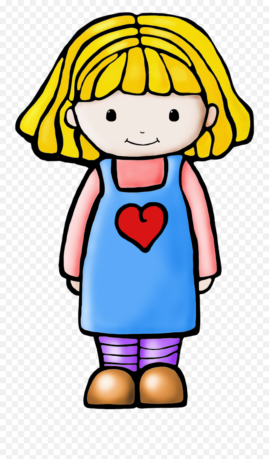 Clipart Girl Free - Girl Student Clipart Png Emoji,Free Emotions Clipart