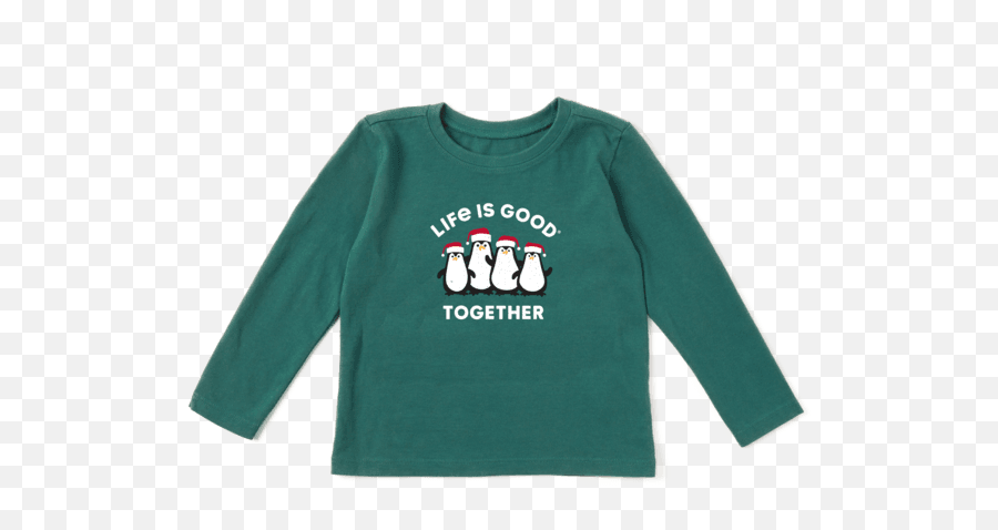 Sale Toddler Life Is Good Together - Long Sleeve Emoji,Penguin Shirt Emoji