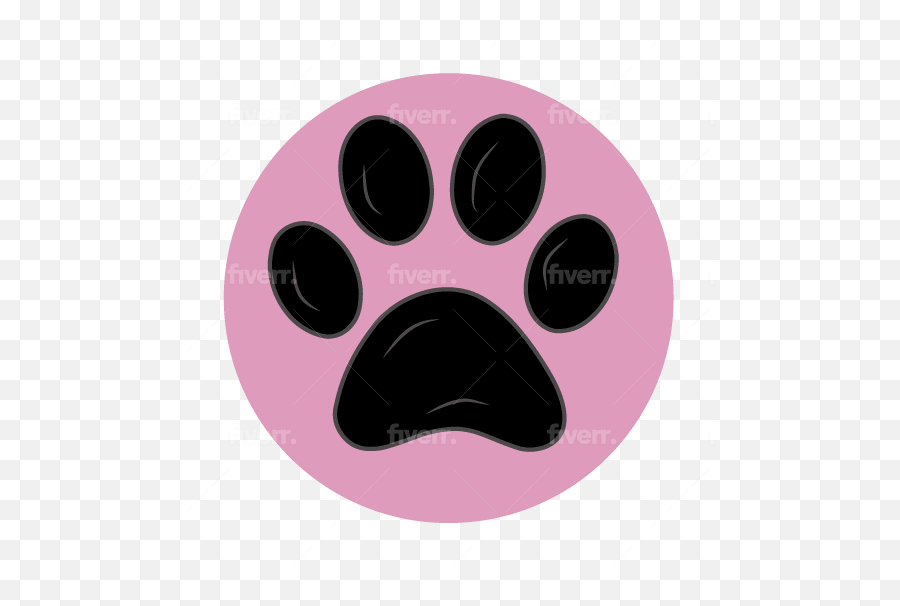 Design Custom Stickers Badges Labels - Dog Paw Print Silhouette Emoji,Emoji Wall Art Designs