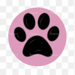 Design Custom Stickers Badges Labels - Dog Paw Print Silhouette Emoji,Emoji Wall Art Designs
