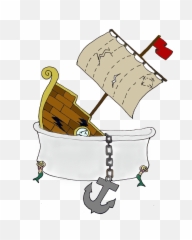 Sinkinbathtub Ship Bathtub Anchor - Nautical Emoji,Moogle Emoji