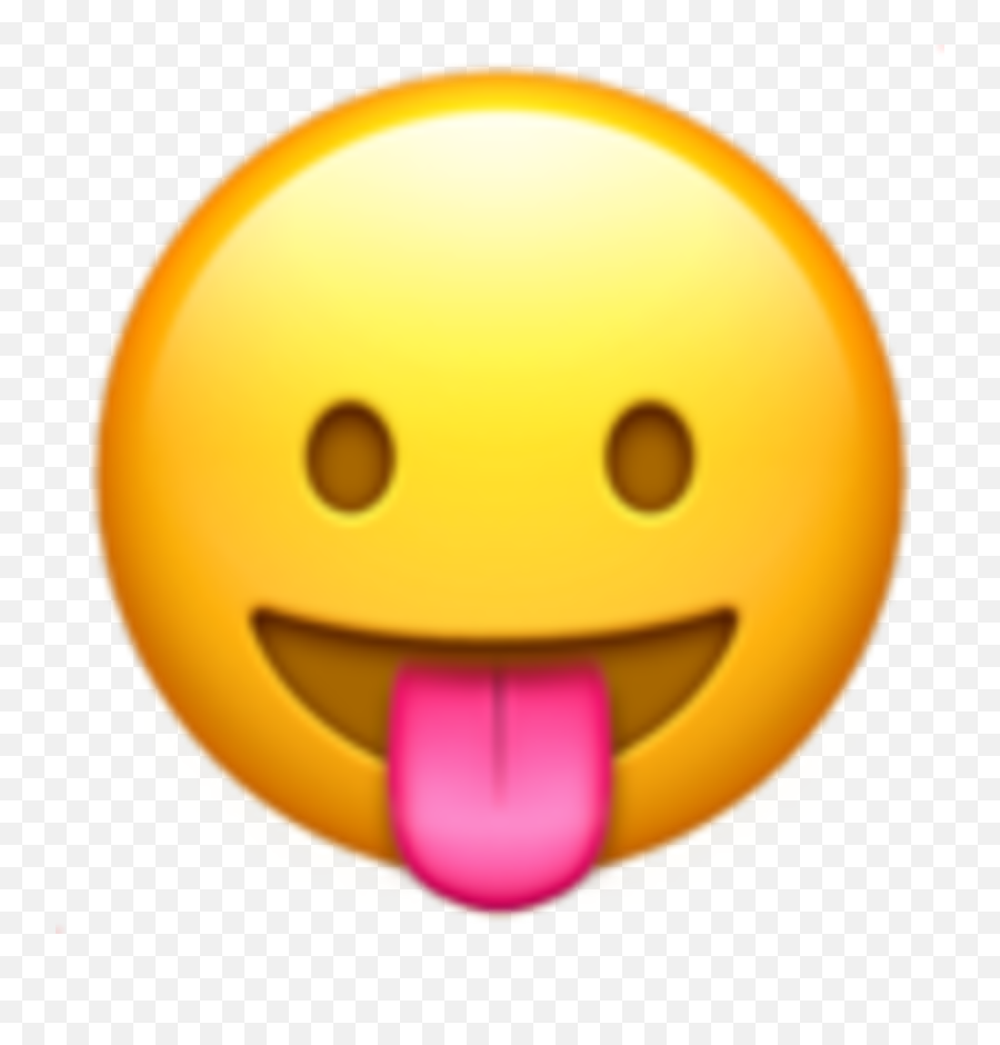 Iosemoji Ios Smiling Smile Sticker By - Squinting Face With Tongue Emoji,Emoticon For Grin