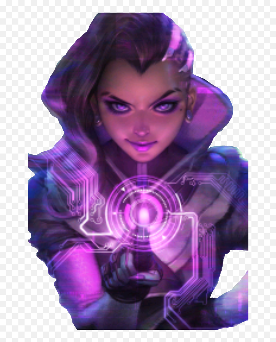 Sombra Overwatch Sticker - Profile Pic For Youtube Channel Girls Emoji,Overwatch Sombra Emojis