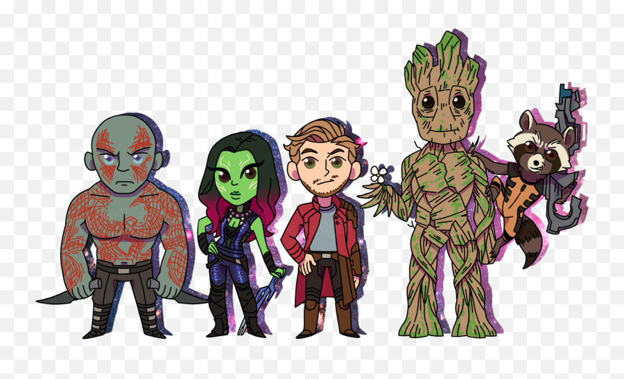 Download Guardians Of The Galaxy - Guardians Of Galaxy Groot Guardian Of The Galaxy Chibi Emoji,Groot Emoji Facebook
