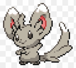 2015 - Pokemon Minccino Pixel Art Emoji,Wooper Emoticon Gif