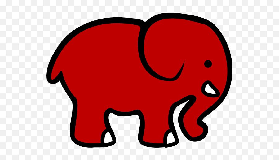 Clipart Elephant Red Clipart Elephant Red Transparent Free - Red Elephant Clipart Emoji,Alabama Emoji Free