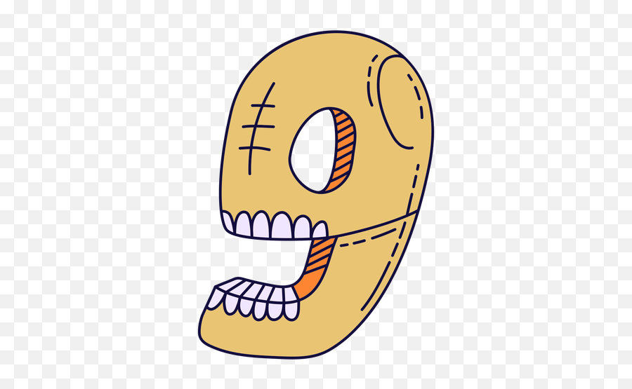 Colorful Halloween Number 9 - Transparent Png U0026 Svg Vector File Dibujo Con El Numero 9 Emoji,Spooky Emoticon