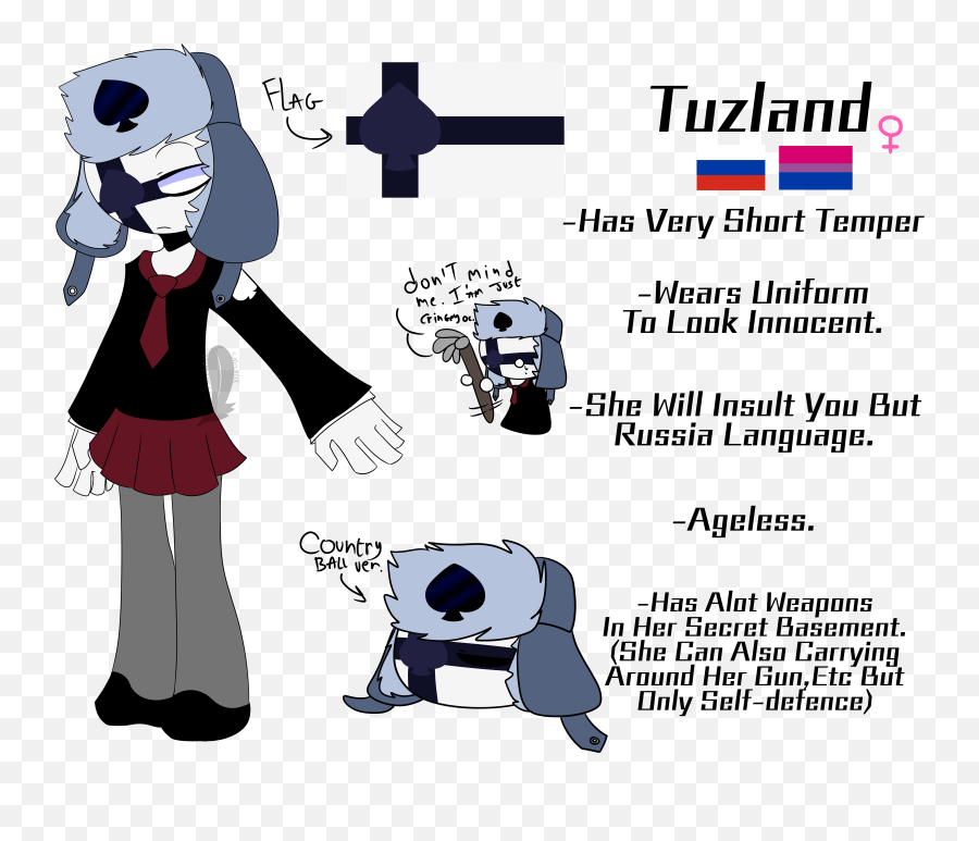 Tuzland Ref By Smaylik On Newgrounds - Fictional Character Emoji,Countryball Emotions Creator