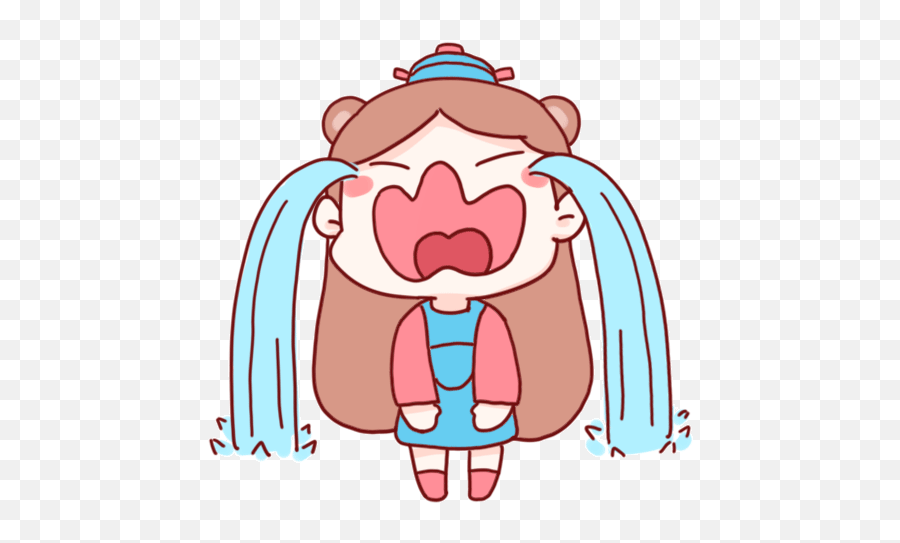16 Lovely Little Girl Emoji Gif U2013 100000 Funny Gif - Fictional Character,Pink Sheep Emoticon