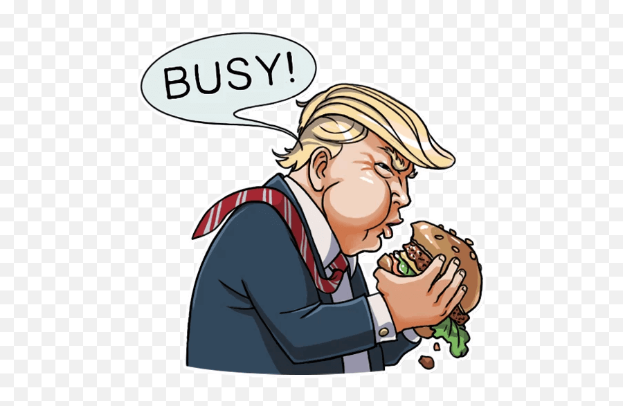 Donald Trump Stickers Pack By Oleg Sul - Telegram Sticker Trump Emoji,Usa Presidents Emoticon Trump Joke