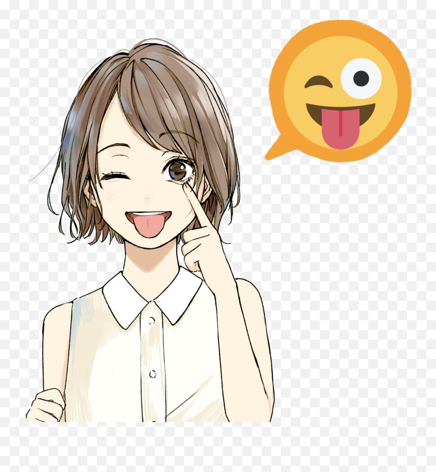 Anime Animetyan Tyan Cute Sticker By - Happy Emoji,Manga Emotions Transparent