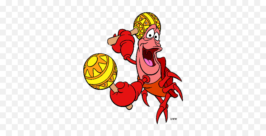 Little Mermaid Clipart Emoji,Scuttle Crab Emoticon