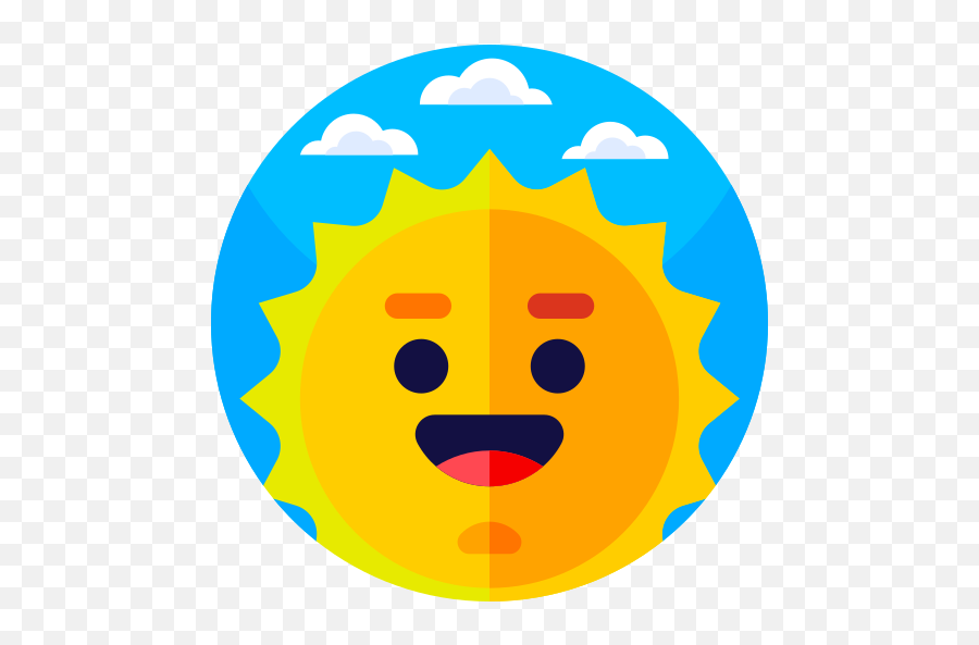 Sun - Free Nature Icons Happy Emoji,Segway Emoticon