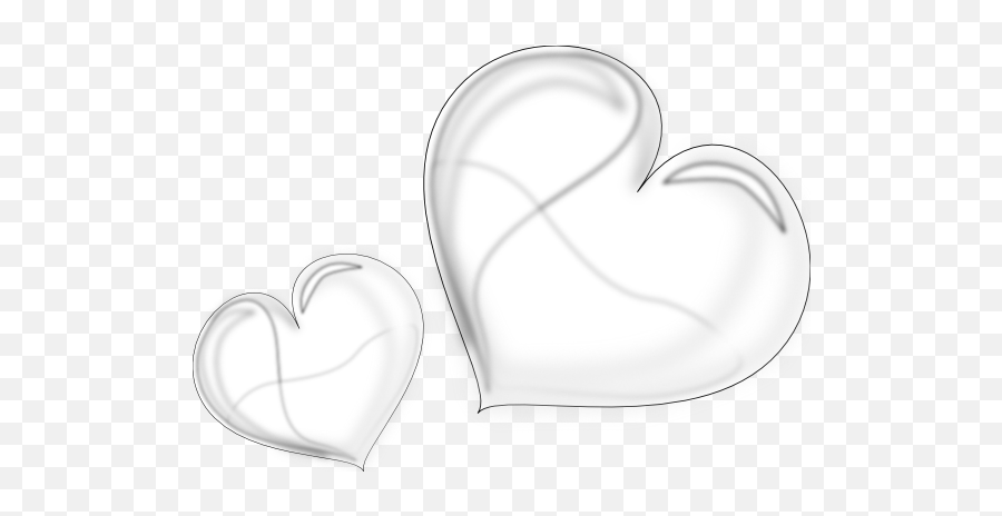 Heart Glossy Two Black White Line Art Coloring Book Emoji,Black And White Heart Emojis
