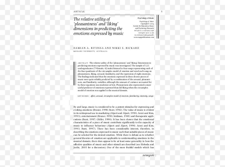 Pdf The Relative Utility Of U0027pleasantnessu0027 And U0027liking Emoji,Watson And Tellegen Emotion Model