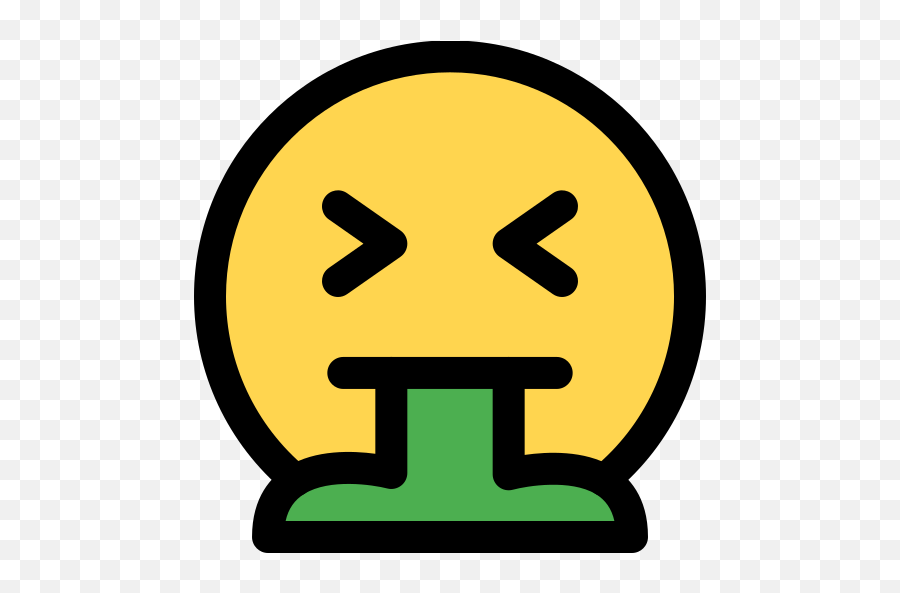 Vomitar - Ícones De Smileys Grátis Emoji,Emoticons Vomito Facebook