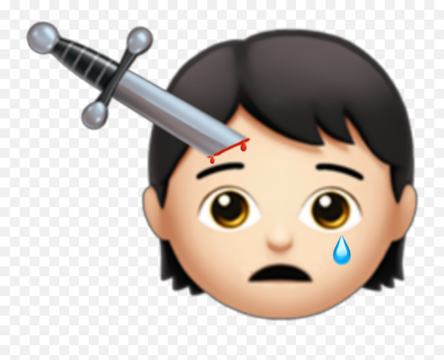 Emojis Trauma Abuse Sad Grunge Edgy Sticker By Cae Emoji,Sword Emoji