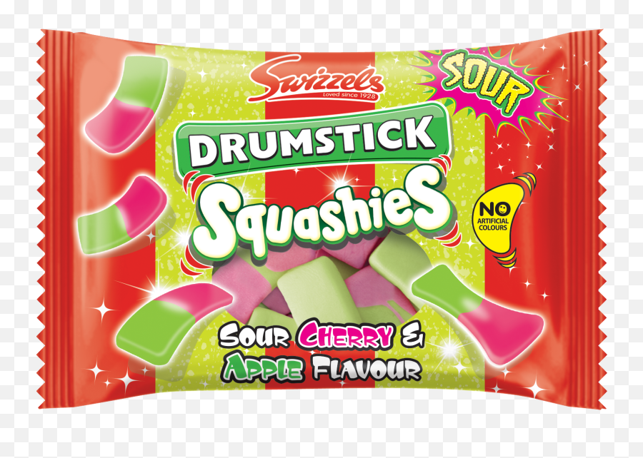 Swizzels Drumstick Sour Cherry U0026 Apple Flavour Squashies 45g - Drumstick Lolly Emoji,Cherry Emoji