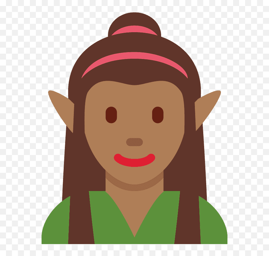 Woman Elf Emoji Clipart Free Download Transparent Png,Woman Dark Hair Emoji