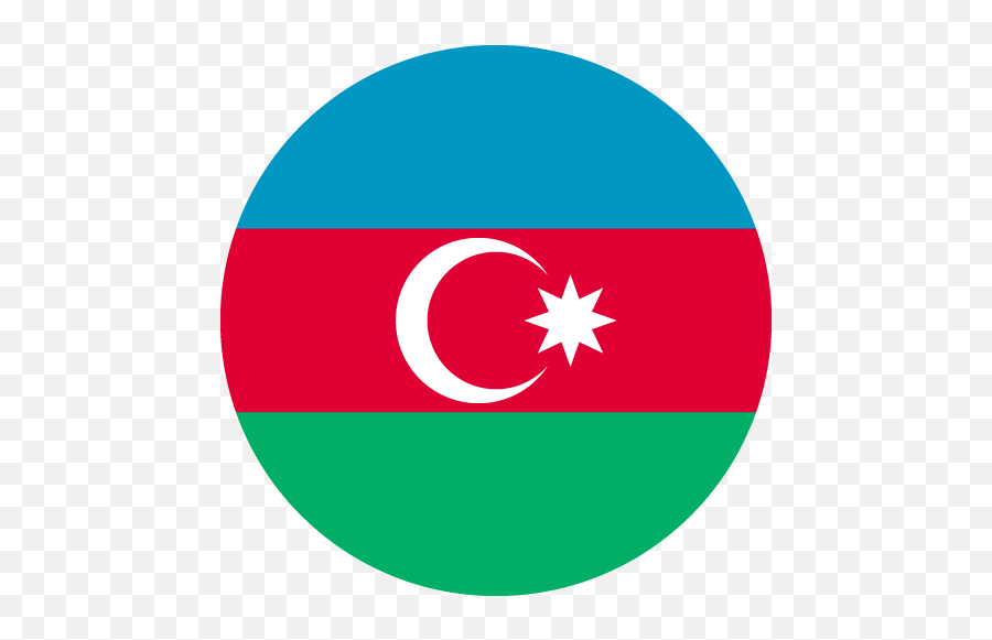 Vector Country Flag Of Azerbaijan - Circle Vector Emoji,Aland Islands Flag Emoji