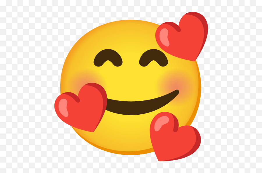 Smiling Face With Hearts Emoji - Gboard Emoji Kitchen,Heart Face Emoji