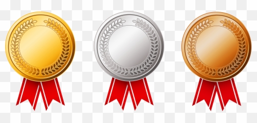 Gold And Silver Png U0026 Free Gold And Silverpng Transparent - Clip Art Bronze Silver Gold Medals Emoji,Rosette Emoji