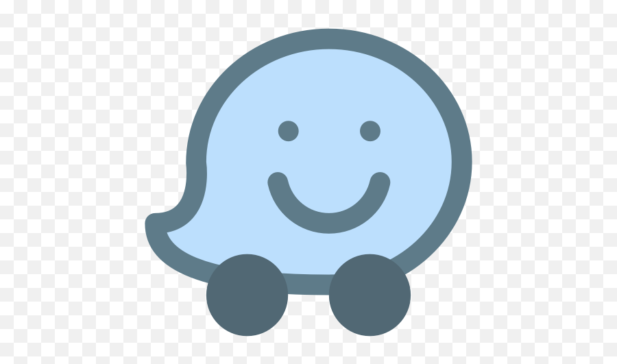 Waze Logo Social Social Media Icon - Free Download Waze Icon Ios Blue Emoji,Free Emoticons For Msn Without Downloading