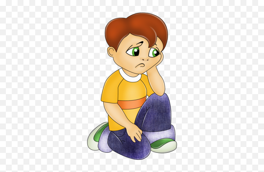 Sad Boy Cartoon Png Transparent Png - Sad Lad Clipart Emoji,Sad Boy Emoji