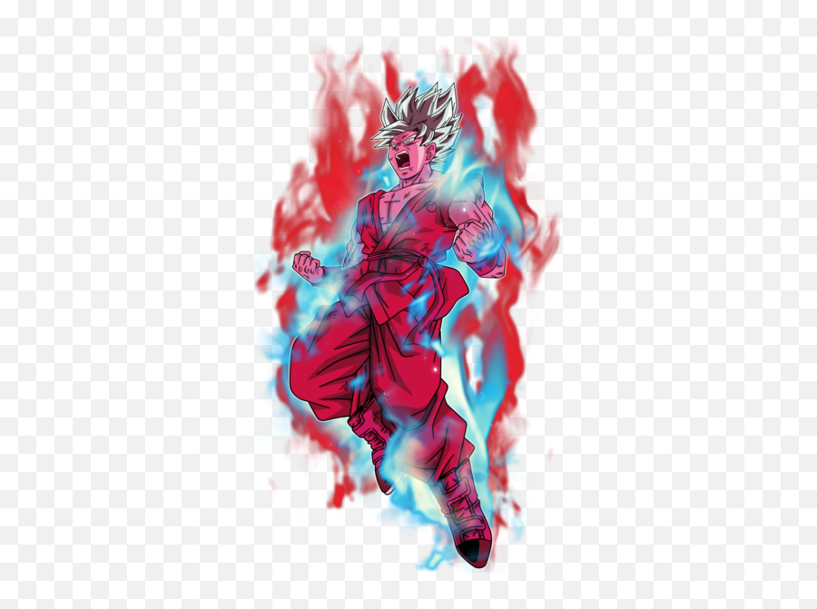 Son Goku - Goku Super Saiyan Blue Kaioken X10 Emoji,Jiren Half Emotion