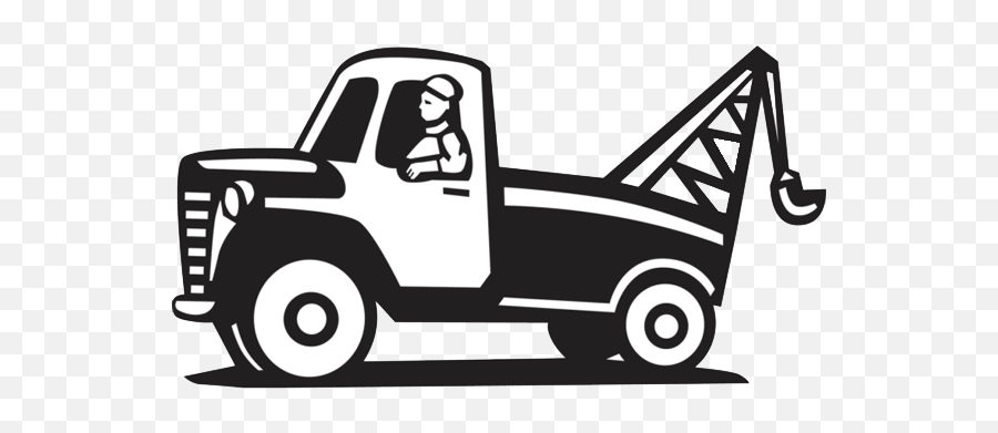 Tow Truck Simple Cartoon Tow Clipart - Clipart Tow Truck Cartoon Emoji,Tow Truck Emoji